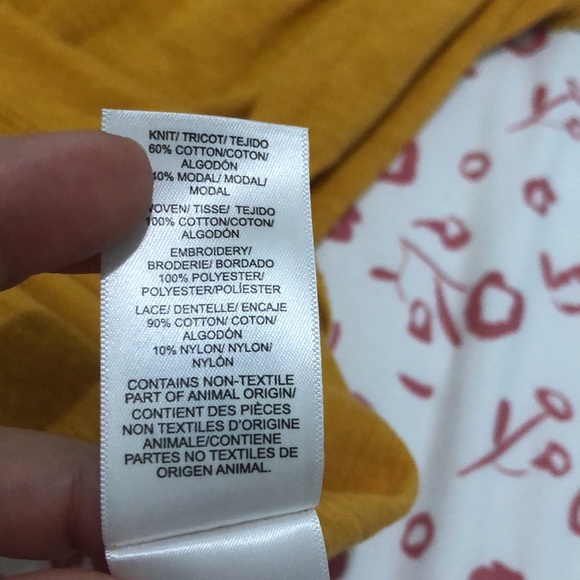 Lucky Brand Mustard Yellow Bohemian Embroidered Blouse Womens Size S/P - Picture 10 of 12